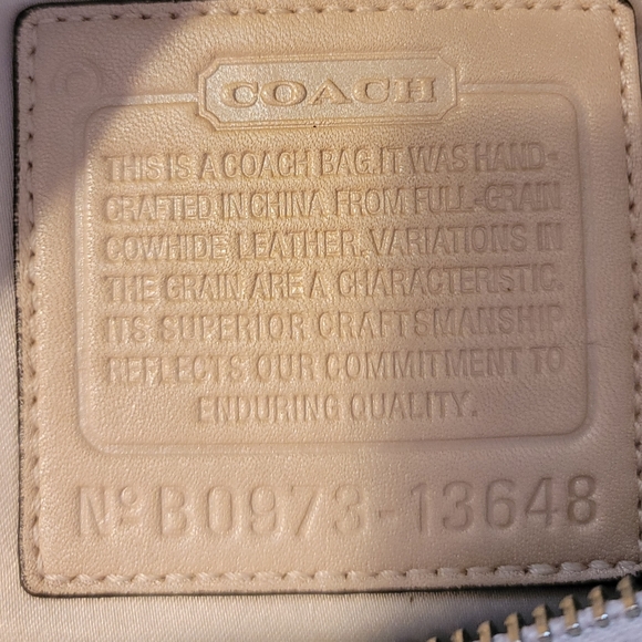 COACH ALI FLAP PEBBLED LEATHER HANDBAG - Picture 5 of 8